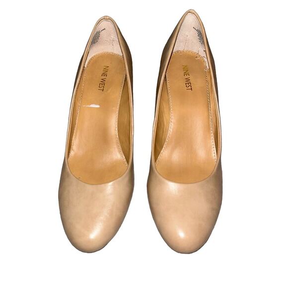 Nine West Wedge Heel Tan Size 9.5M Highway3y EUC - Picture 2 of 8